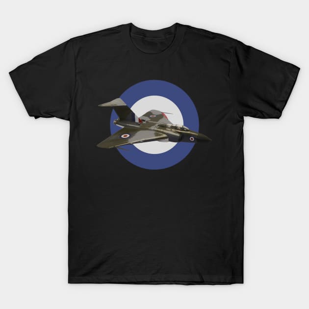 RAF Gloster Javelin British Aeroplane Roundel T-Shirt by Dirty Custard Designs 